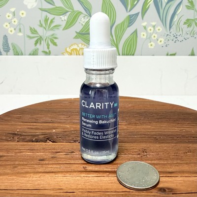 Clarity Rx Renewing Bakuchiol Serum 0.5 oz 15 ml Travel Size NEW