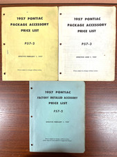 3 1957 Pontiac Dealer Factory Accessories Catalogs Bonneville Star Chief 3 1957 Pontiac Dealer Factory Accessories Catalogs Bonneville Star Chief