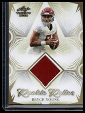 2023 Leaf Trinity (Mega Box) #RR-5 Bryce Young Rookie Relic Gold