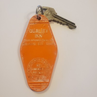Vintage Hotel Motel Key & Fob: QUALITY INN- Orlando, Florida room #360