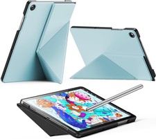 Slim Foldable Book Cover Case for Samsung Galaxy Tab A11 Plus 11 Inch, Sky Blue