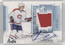 2004-05 SP Authentic Rookie Review 73/100 Marcel Hossa #RR-MH Patch Auto 4f5