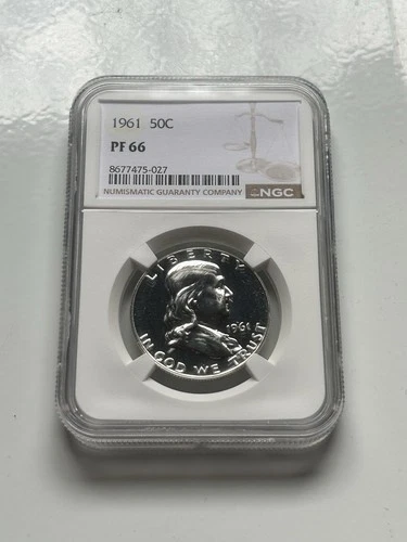 1961 Franklin Half Dollar 50C NGC PF66
