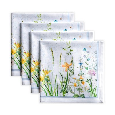 Maison d' Hermine Cloth Napkins Set 20'' x (Set of 4), 001 - Fleurs De Mai 