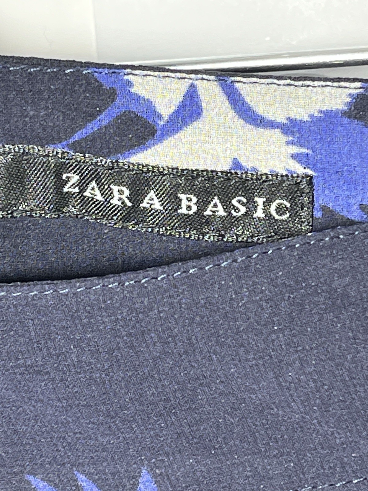 ZARA BASIC Eagle Navy Blue And white Wrapover Ski… - image 8