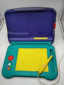 Vintage 1994 Sega Pico Kids Console System Paperwork Crayola Mickey Games LOT