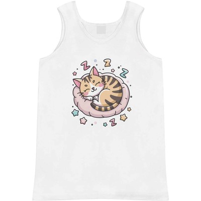 Trägershirt/Tanktop ''Sleepy Cat'' für Erwachsene (AV050369)