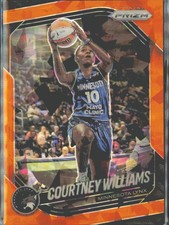 2025 Panini Prizm WNBA #69 Courtney Williams Orange Ice Prizm