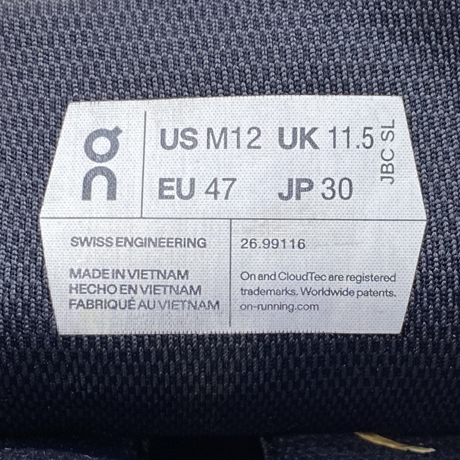 On Black Solid Running Athletic Sneakers Men Size… - image 6