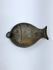 Cast Iron Fish Spoon Rest Holder Ashtray Ring Holder  5''