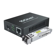 10Gtek Gigabit Ethernet Media Converter 1000Base-SX Module MMF Fiber to RJ45