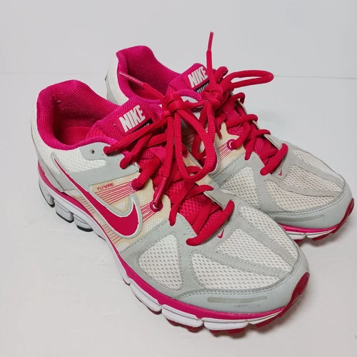 JORDAN Nike scarpe da corsa donna Air Pegasus 28 taglia 8 5 bianche e rosa 443802 162