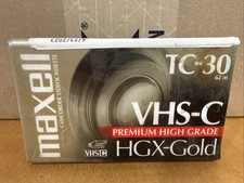 Maxell Camcorder Videocassette VHS-C TC-30 62m