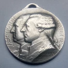 1917 AMERICA and FRANCE FRIENDSHIP  - WASHINGTON  & LAFAYETTE  FRENCH WWI MEDAL