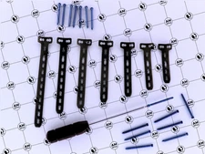 4.5/5.0mm Locking T Butress Plates 4H to 10 H with Locking Screws 72 Pcs Set Ti