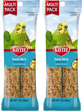 Kaytee Forti-Diet Pro Health Honey Pet Bird Treat Sticks for Parakeets, 2 Bars,