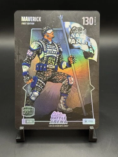 Bo Jackson’s Battle Arena Maverick Steel BF-241 Cooper Flag Battlefoil 🔥🔥