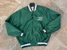 Vintage Michigan State Spartans DeLong Satin College Jacket, Size XL