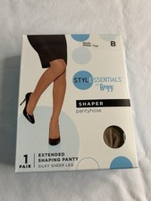 STYLE ESSENTIALS by L  eggs   Shaper Pantyhose   Size B   Nude   Sheer Toe