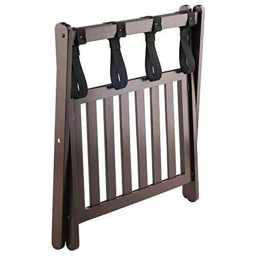 WINSOME REMY LUGGAGE RACK WITH STORAGE, NO ASSEMBLY 40436 - CAPPUCCINO
