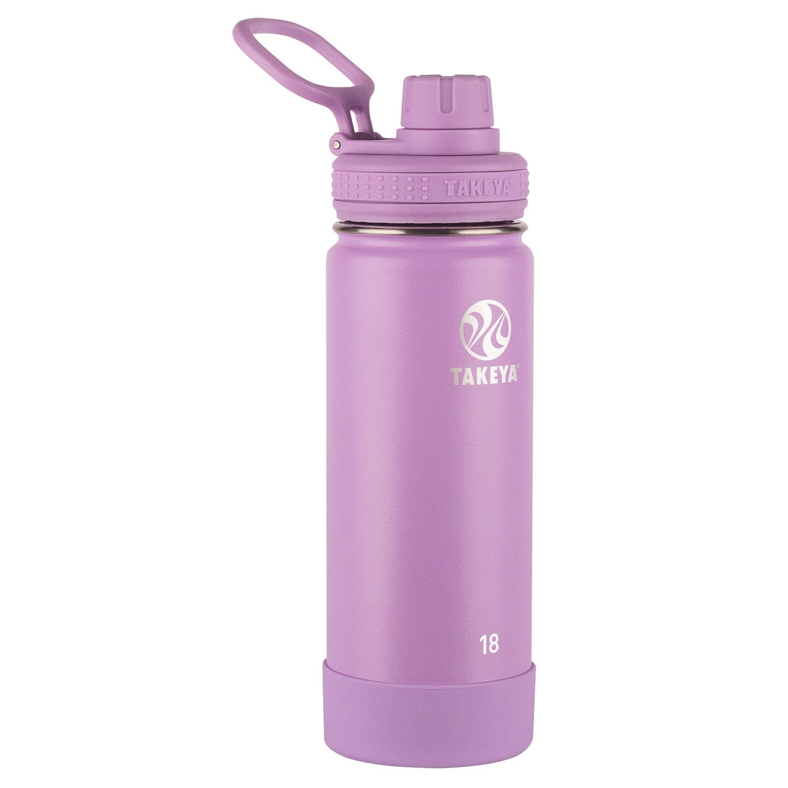 Takeya Actives Water Bottle with Spout Lid - 18 Ounces, Lila