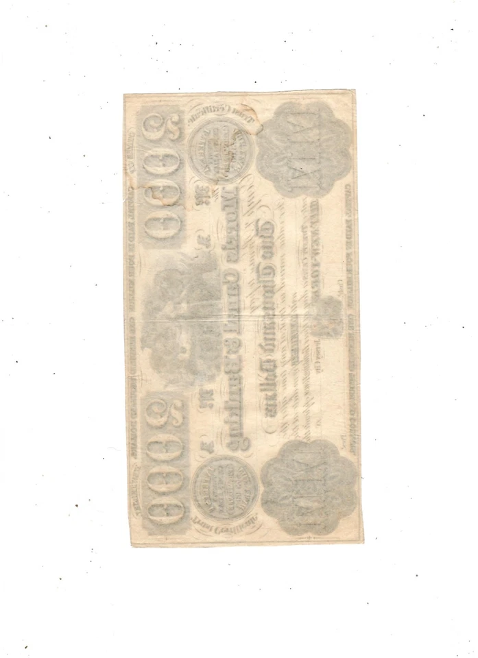 $2000 "MORRIS CANAL BANKING" (SUPER RARE)!!!!!!! $2000 "MORRIS CANAL" NEW YORK!! - Image 3 of 3