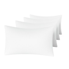 MINIPANDA White King Size Pillow Cases Set of 4 - Pack 4 ,