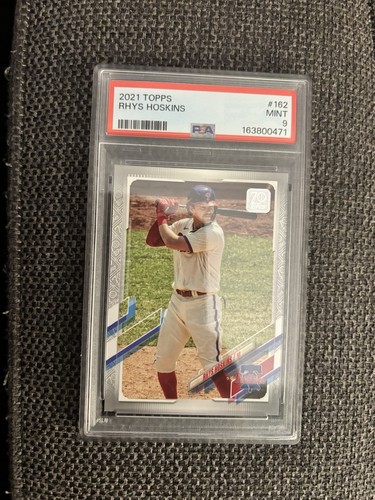 Topps 2021 Topps Rhys Hoskins #162 Philadelphia Phillies PSA 9 Graded 1/1 CARD