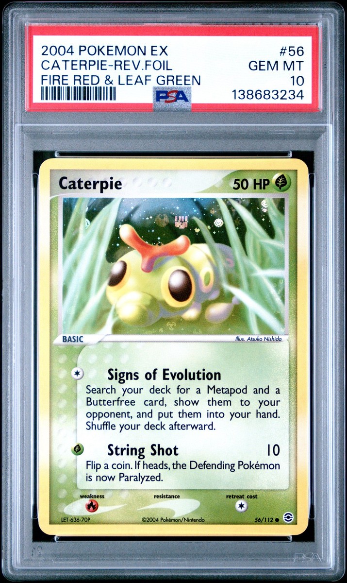 Caterpie 56/112 FireRed & LeafGreen Reverse Holo for sale online