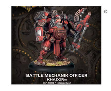 Warmachine: KHADOR BATTLE MECHANIK OFFICER (X1 MODEL) UNPAINTED UNASSEMBLED