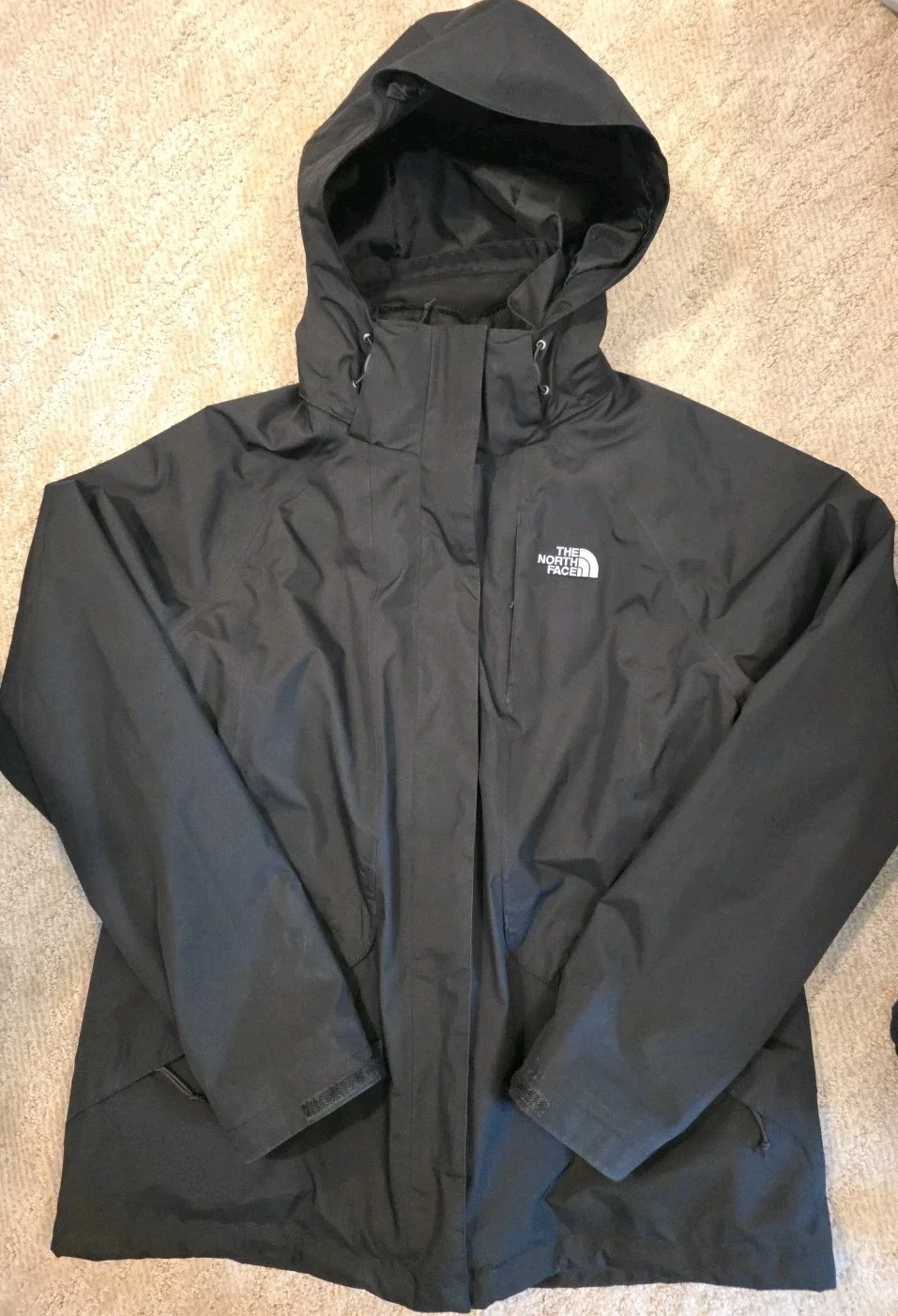 The North Face Black ThermoBall Eco Snow Triclimate Hooded Jacket Women Size L