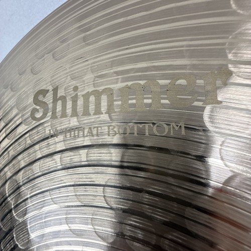 Omete Shimmer 14" Hi-Hats Pair B20 Hand Hammered Cymbals No Cracks READ - Picture 3 of 23