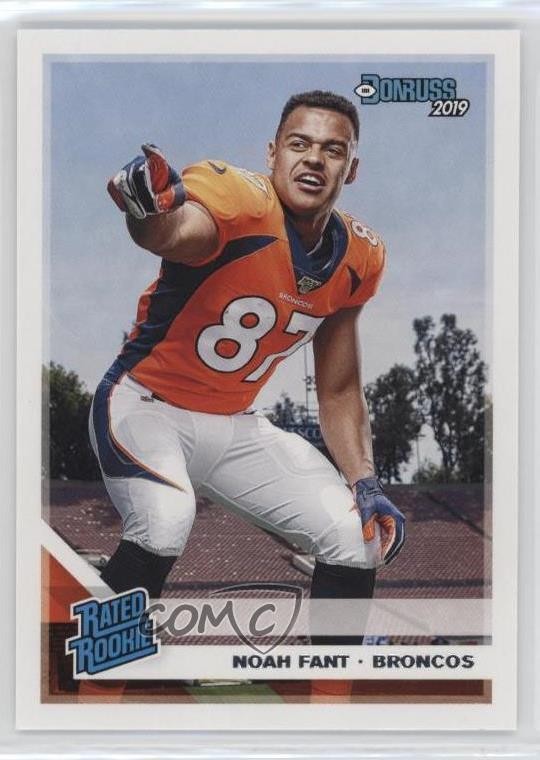 2019 Panini Donruss Rated Rookie Noah Fant #320 Rookie RC sq1