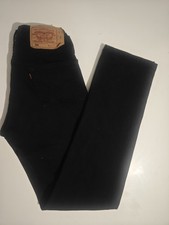 Levi’s 501 Black Jeans W30 L34 Made in USA SF145 Button 299 Vintage 90s 