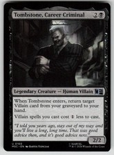 Tombstone, Career Criminal (0160) Commander: Marvel Super Heroes 160 MTG NM