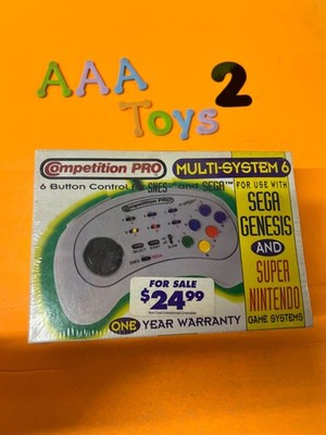 Competition Pro 6 SEGA & Nintendo Controller NEW VINTAGE NEW OLD STOCK