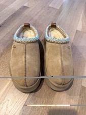 UGG Tazz Platform Slippers Sand Suede UGGbraid Women s 9 EU 40 NIB 1122553