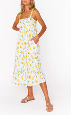 Show Me Your Mumu XL Lemon Limoncello Embroidered Summer Fling Midi Dress