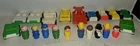 Lot Of 21 Vtg Fisher Price Toys LITTLE  PEOPLE 11)Cars, 10)People
