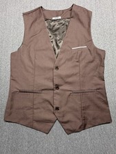 Goofandy Men  s Formal Dress Vest Dusty Rose Size Small