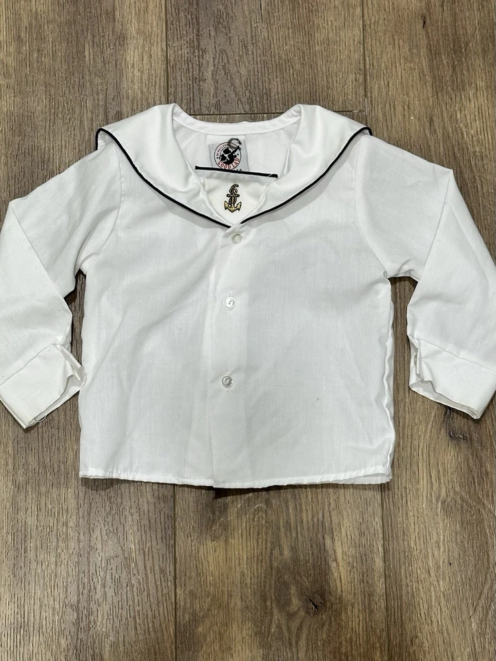 Mameluco Top Vintage Goodlad Bebé Niño Azul Terciopelo Suspendido 24 Meses Foto 3 de 4