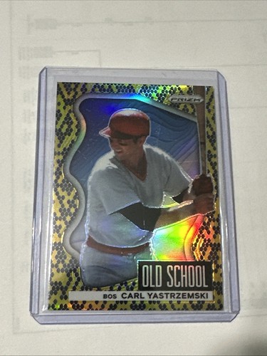 2022 Prizm Snake skin CARL YASTRZEMSKI Old School Insert #OS-8 Red Sox/50