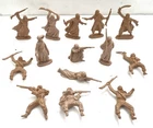 14x Vintage REAMSA Arab Arabian Warrior Toy Soldier Figure Rifle, Sword Plastic