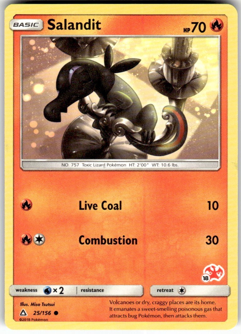 Salandit 25/156 Common Ultra Prism Pokemon Lightly Played