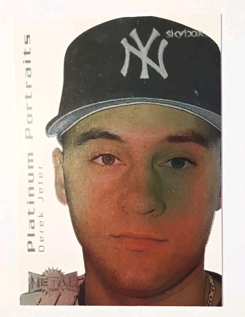 2000 Skybox Metal Derek Jeter Platinum Portraits Insert No. 7 of 10 PP Yankees ⚾