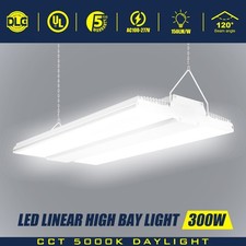 300W LED Linear High Bay Light Commercial Warehouse Shop Light Fixture 45,000lm