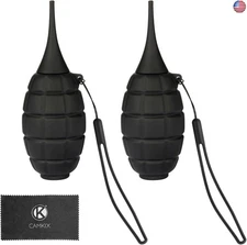 CAMKIX Camera Cleaning Kit - 2X Soft Tipped Upgraded Camera Sensor Blower -