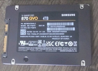 SAMSUNG 4TB 870 QVO SSD SATA Solid State Drive (MZ-77Q4T0) - Free US Shipping!