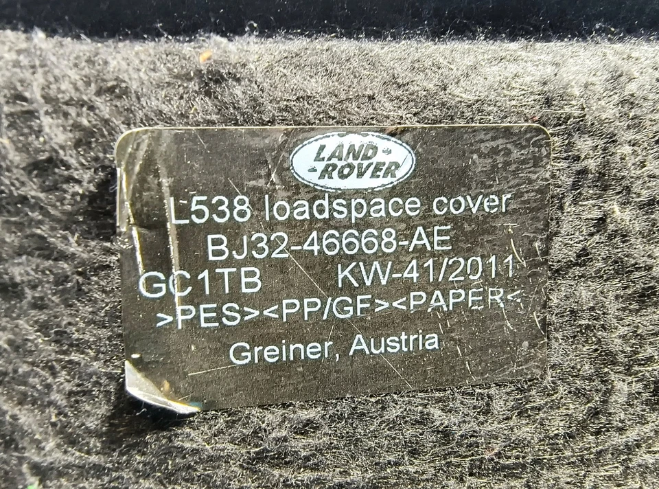 12-19 RANGE ROVER EVOQUE 后部 TRUNK HATCH LUGGAGE CARGO COVER TRIM 面板 原始设备制造商 — 第 3/3 张图片