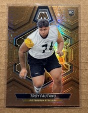 Troy Fautanu 2024 Panini Mosaic #320 Rookie Honeycomb PRIZM RC SP 